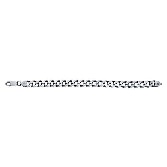 Diamond-Cut Curb Chain Bracelet